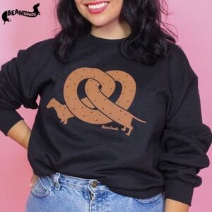 Bean Goods Dachshund Sweatshirt- Pretzel Ween
